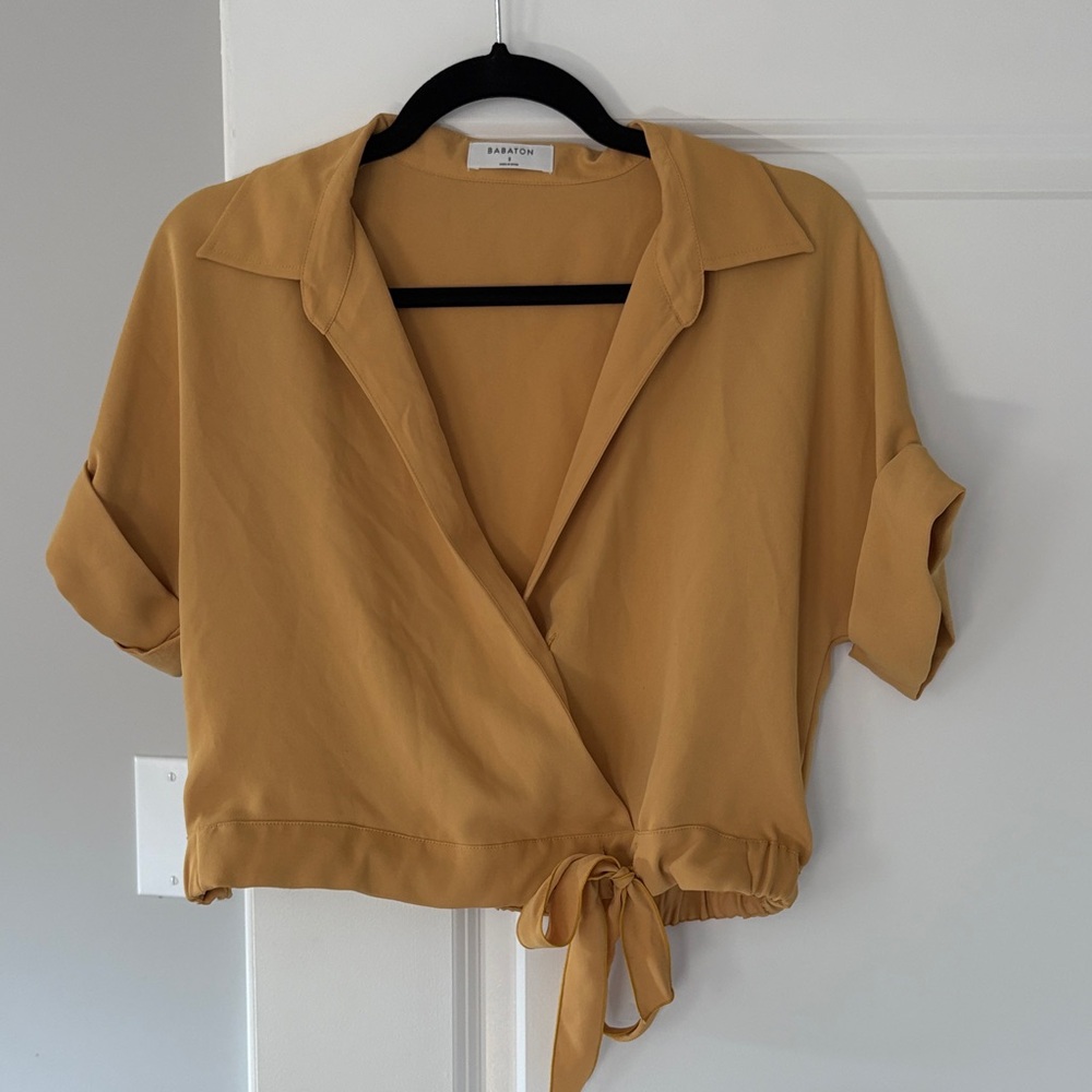 Babaton Ozana blouse from Aritzia. Golden yellow, excellent condition worn once